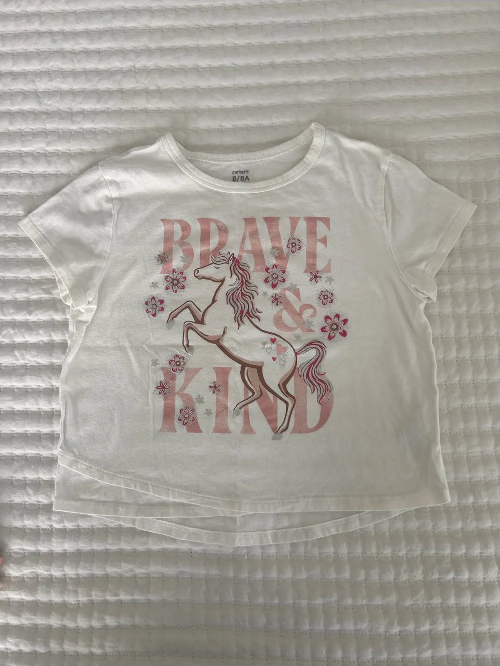 Bundle of girls short sleeve tops, size 8